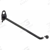 APPROVED VENDOR Single Rod Pegboard Hook: 1/4 in Peg Hole, For 1 in Pegboard Hole Spacing, 5 PK (MPN 5TPG5). Key specifications — Color: Black; Locking System: Screw-In; Mounting Type: Surface; Accessory Type: 30-Degree Single Hook; Brand: APPROVED VENDOR.