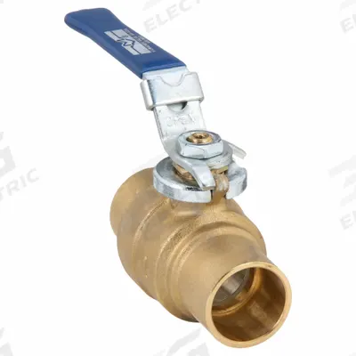 MILWAUKEE VALVE Manual Two-Way Ball Valve: 1 in, Brass, Straight, Sweat x Sweat - Brass Ball Valves