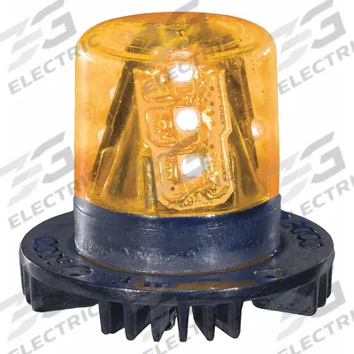 CODE 3 LED Strobe Light Head: Emergency Vehicle Beacon, Amber, 7.2 W Watt - Emergency Vehicle Beacons