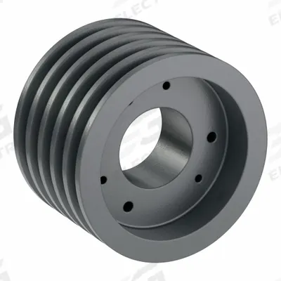 APPROVED VENDOR V-Belt Pulley: B58, 5 Groove, 6.15 in OD, Bushed Bore, SK - Bushed-Bore Cast-Iron V-Belt Pulleys