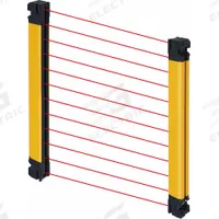 OMRON Light Curtain: 24V DC, 124 Beams, 20 mm Spacing, 1,440 mm Protected Ht, M12 (MPN F3SG-4SRA1440-25). Key specifications — attr1072105: 100 mA @ 24V DC; attr1072113: 870 nm IR LED; attr1074635: 24V DC; attr211263: OMRON; attr1072122: M12; attr1072130: M12; attr1074628: Not Rated; attr1072126: 300 mA @ 24V DC.