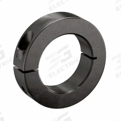 RULAND MANUFACTURING Shaft Collar: 1-Piece, Metric, Round, Clamp-On, 38 mm Bore Dia - Steel Shaft Collars