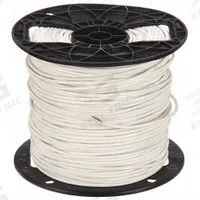 CAROL Hookup Wire: 18 AWG Conductor Size, White, 500 ft Overall Lg, 600 V Volt (MPN 76502.18.02). Key specifications — Brand: CAROL; Product Type: Machine Tool Wire; Standards: AWM 1015; Series: Hook Up Wire; Manufacturer Part Number: 76502.18.02.