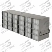 Freezer Rack: 22 in Overall Lg, 5 1/2 in Overall Wd, Stainless Steel, Locking Rods (MPN RTB64A). Key specifications — Includes: Locking Rods; Material: Stainless Steel; Product Type: Freezer Rack; Brand: ARGOS TECHNOLOGIES.