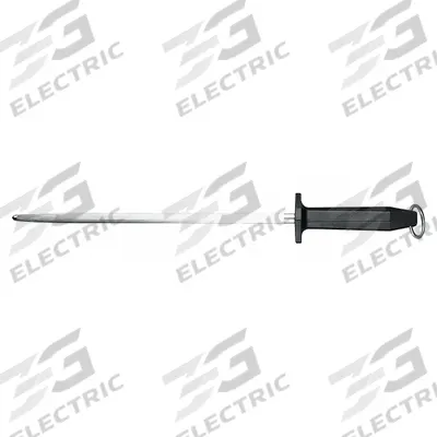 MERCER CUTLERY Regular Cut Sharpening Steel: Steel, 10 in Overall Lg, Polypropylene, Swivel - Stainless Steel Honing Steels