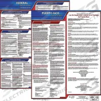 JJ KELLER Labor Law Poster Set: PR, Spanish, Polypropylene, 19 in x 27 in, FMLA, 2 Posters Included (MPN 43783). Key specifications — State/Province: PR; Language: Spanish.