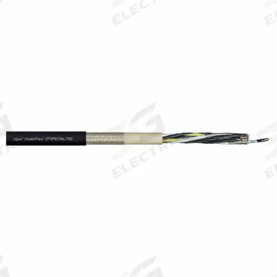 CHAINFLEX Hybrid Cable: (5) Four Pr 24 AWG (0.25)/(10) Three Pr 18 AWG (0.75) - Hybrid Cables