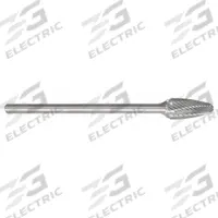 APPROVED VENDOR Carbide Bur: Ball-Nosed Tree, SF-3L6, Single Cut, 3/8" x 3/4" Head, 1/4" Shank (MPN 310-002618). Key specifications — Trade Number: SF-3L6; Brand: APPROVED VENDOR.