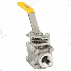 APOLLO Manual Two-Way Ball Valve: 1 in, Stainless Steel, Straight, FNPT x FNPT, Full Port Ball Port (MPN 86B10524). Key specifications — Brand: APOLLO; Handle: Locking Lever.