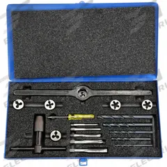 CLE-LINE Drill Bit, Tap, and Die Set: 18 Pc, Metric (MPN C00451). Key specifications — attr1300648: Spiral Point.
