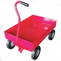 APPROVED VENDOR Wagon Truck: 1,000 lb Cap, 36 in L x 24 in W x 11 1/4 in H Deck, J-Shaped, Red (MPN 26Y483). Key specifications — Brand: APPROVED VENDOR; Color: Red.