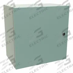 HAMMOND Electrical Enclosure: Steel, 20 in x 20 in x 12 in, NEMA 12/3R/4, Solid Cover, Hinged (MPN EN4SD202012GY). Key specifications — Closure Method: 1/4-Turn Latch; Brand: HAMMOND; Knockouts: Not Included.