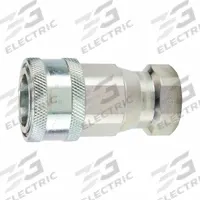 PARKER Coupler: 1/4 in Coupling Size, Steel, 3 g/min Max. Flow Rate, 1/4-18 Thread Size, Female NPTF (MPN 6601-4-4). Key specifications — Body Material: Steel; Thread Size: 1/4-18; Brand: PARKER.