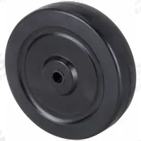 APPROVED VENDOR Caster Wheel: 5 in Wheel Dia., 1 in Wheel Wd, Rubber, 145 lb Load Rating, Rubber (MPN RN05Z5205). Key specifications — Wheel Core Material: Rubber; Wheel/Tread Color: Black; Brand: APPROVED VENDOR.