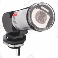 DAYTON Photocontrol: Thread Stem Photocell Mounting, 1/2 in Stem Dia, SPST, 200-240V AC (MPN 26WA91). Key specifications — Brand: DAYTON; Includes: Washer Gasket.