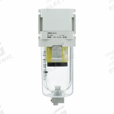 SMC Compressed Air Filter: Water Separator, 1/4 in NPT, 0.3 micron, 7.1 cfm - SMC FRL Air Filters