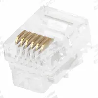 MONOPRICE Modular Plug: Modular Plug RJ12, Solid, 50pk Pack Size, 50 (MPN 7271). Key specifications — Brand: MONOPRICE; Color: Clear; Compatible Cable Shape: Round; Compatible Number of Fibers: Duplex; Compatible Wire Solid/Stranded: Solid; _Pack Size: 50pk.