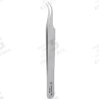 EXCELTA Tweezers: Titanium, Point, Curved Tip, 0.0094 in Tip Thick (MPN 7-TA). Key specifications — attr1002355: Titanium; attr1002345: EXCELTA; attr1002348: Titanium; attr1002358: Smooth; attr1002361: 7-TA; attr1024781: Standard.