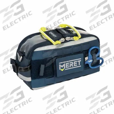 MERET USA Side Pack: 12 1/2 in L x 7 1/2 in W x 5 in D, Tarpaulin, Blue, 11-20 in/21-30 in - Medical Fanny Packs & Slings