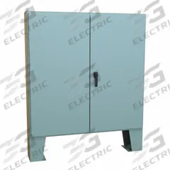 HAMMOND Electrical Enclosure: Steel, 60 in x 60 in x 11 in, NEMA 12, w/Panel, Solid Cover, Hinged (MPN 1422D10F). Key specifications — Brand: HAMMOND; Closure Method: Handle; Knockouts: Not Included.