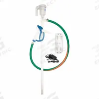 FINISH THOMPSON Battery Drum Pump Kit: Pumps with Discharge Hose & Nozzle, 12V Battery Size (MPN EFV-40 & S6 Kit). Key specifications — Suction Tube Material: PVDF; Rated Voltage: 12 V; Brand: FINISH THOMPSON; Batteries Included: Yes.