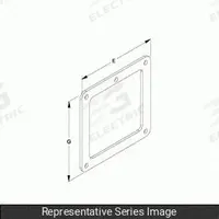 HAMMOND MANUFACTURING Wireway Box Connector: 8 in Wd, 8 in Ht, 9 11/16 in Ht, Stainless Steel (MPN 1487EKSS). Key specifications — Brand: HAMMOND MANUFACTURING; Material: Stainless Steel.