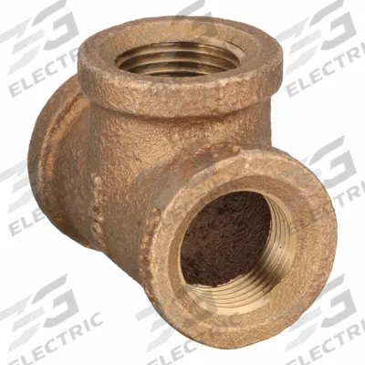 APPROVED VENDOR Metal Pipe Tee: Tee, 3/8 in x 3/8 in x 3/8 in, Class 125 - Threaded Low-Pressure Pipe Fittings for Potable Water
