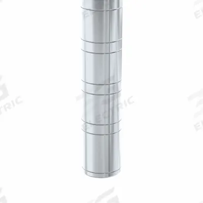 NEW AGE INDUSTRIAL Shelving Post: 34 in, 6 ga, Unfinished - Posts for Aluminum Open Metal Shelving