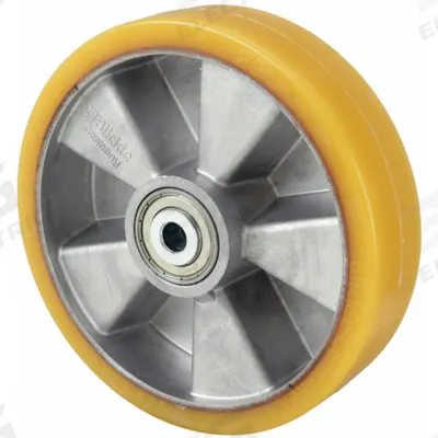 APPROVED VENDOR Caster Wheel: 7 7/8 in Wheel Dia., 2 in Wheel Wd, Polyurethane - Polyurethane Tread on Aluminum Core Wheels