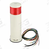 SCHNEIDER ELECTRIC Tower Light Assembly: 1 Tier, Red, Sounder Tier Included, 232 mm Overall Ht (MPN XVC6M15SK). Key specifications — Manufacturer Part Number: XVC6M15SK; Brand: SCHNEIDER ELECTRIC; Operating Voltage: 100 to 240V; Light Tier Color: Red.