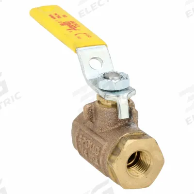 APOLLO Manual Two-Way Ball Valve: 1/4 in, Bronze, Straight, FNPT x FNPT - Bronze Ball Valves