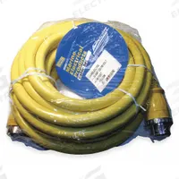 HUBBELL WIRING DEVICE-KELLEMS Extension Cord: Outdoor Use, 50 ft Lg, Outlet, L15-50P, 6/4, STOW (MPN HBL61CM52LED). Key specifications — Brand: HUBBELL WIRING DEVICE-KELLEMS; Temperature Rating: -4° to 140°F; NEMA Plug Configuration: L15-50P.