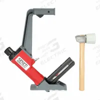 SENCO Air Nail Gun: Flooring, 0°, Glue, 1/4 in NPT, Sequential, Strip Collation, 107 Nail Capacity (MPN SHF200). Key specifications — attr1320923: SENCO; attr1320894: Sequential.