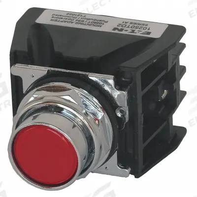 EATON Hazardous Location Push Button: 30 mm, Metallic, Flush Profile - Flush-Mount Push Buttons
