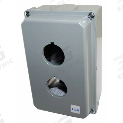 EATON Push Button Enclosure: 30mm, 1 Holes, Cast Zinc - Enclosures for 30mm Operators