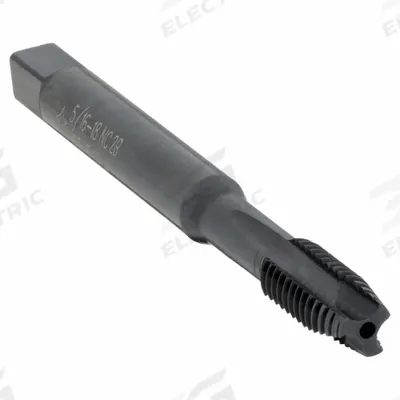 CLEVELAND Spiral Point Tap: 5/16"-18 UNC, 2B, 3 Flute, Plug Chamfer, Black Oxide Cobalt (MPN C96116) - General Purpose Spiral-Point Taps
