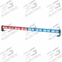 CODE 3 Warning and Directional Light Stick: Combo Warning and Directional Light, Blue/Red, 68 W Watt (MPN MTS835MC-RB). Key specifications — Brand: CODE 3; Lens Color: Clear; Number of Flash Patterns: 41; Installation Type: Removable; Operating Voltage: 12 to 24V.
