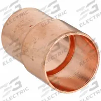 NIBCO Sweat Fitting Coupling: 1 1/4 in CTS x 1 in CTS, FTG x FTG, Wrot Copper (MPN 600-2-11/4X1)