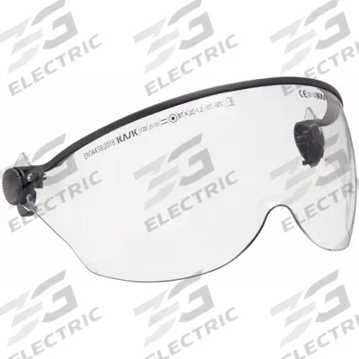 KASK Hard Hat Visor: Clear Lens Color, Anti-Fog/Scratch-Resistant - Kask Eye Shield Assemblies for Hard Hats & Helmets