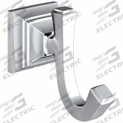 AMERICAN STANDARD Robe Hook: 3 5/8 in x 2 1/4 in x 4 1/8 in, Metal - Bathroom Hooks