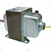 FUNCTIONAL DEVICES INC / RIB Class 2 Transformer: 75 VA Power Rating, 24V AC, Circuit Breaker (MPN TR75VA007). Key specifications — Brand: FUNCTIONAL DEVICES INC / RIB; Connection - Primary: Wire Lead; Connection - Secondary: Wire Lead; Input Voltage: 120V AC; Mounting: Dual Hub; Output Voltage: 24V AC.