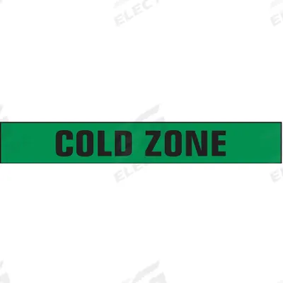 APPROVED VENDOR Barricade Tape with Reel: 1,000 ft Lg, 3 in Wd, Cold Zone Legend - Restricted Access Messaging Barrier Tape