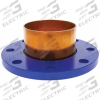 NIBCO Sweat Fitting Adapter: 5 in CTS x 5 in Pipe, Cup x Flange, Wrot Copper (MPN 9405755)