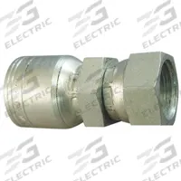 AEROQUIP Hydraulic Crimp Fitting: Steel x Steel, Straight, -6 For Hose Dash Size, Metric x Crimp (MPN 1A6KF6). Key specifications — Fitting Gender: Female x Genderless; Fitting Connection Type: Metric x Crimp; Brand: AEROQUIP; Thread Size: M18-1.5; For Hose Dash Size: -6.
