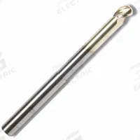 APPROVED VENDOR Ball End Mill: Carbide, ZrN Coated, 2 Flute, 1/4" Mill Dia, 3/8" LOC, 2-1/2" OAL (MPN 314227)