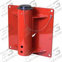 THERN Mounting Bases for Davit Cranes: Wall, Steel, For 5.56 in Mast Dia (MPN 5BW20). Key specifications — Brand: THERN; Material: Steel.