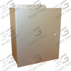 HAMMOND Electrical Enclosure: Stainless Steel, 12 in x 10 in x 6 in, NEMA 12/13/3R/4/4X, w/Panel (MPN EJ12106SS). Key specifications — Brand: HAMMOND; Closure Method: Latches; Enclosure Material: Stainless Steel; Knockouts: Not Included; Includes Inner Panel: with Inner Panel Included.