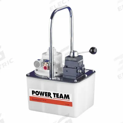 POWER TEAM Air-Operated Hydraulic Pump Units: 100 psi Max. Op Pressure - High-flow Air-Operated Hydraulic Pump Units