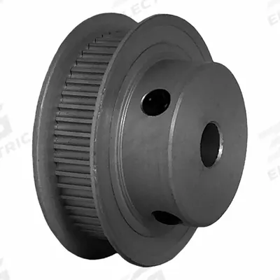 Dayton Timing Pulley: Modified Curvilinear, Fixed, For GT Timing Belt Section - GT Section Fixed-Bore Timing Pulleys with Hub