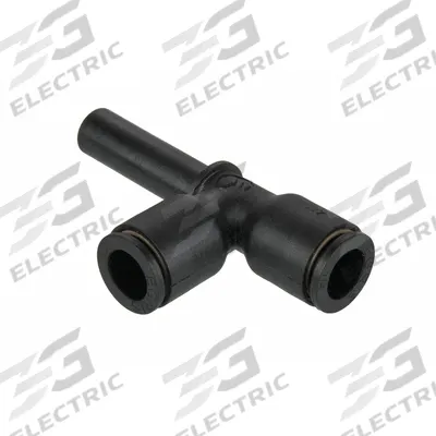 LEGRIS Push-Fit Tee Fitting: 1/2 in OD x 1/2 in OD x 1/2 in OD Size, Nylon - Nylon & Nickel-Plated Brass Tube Fittings